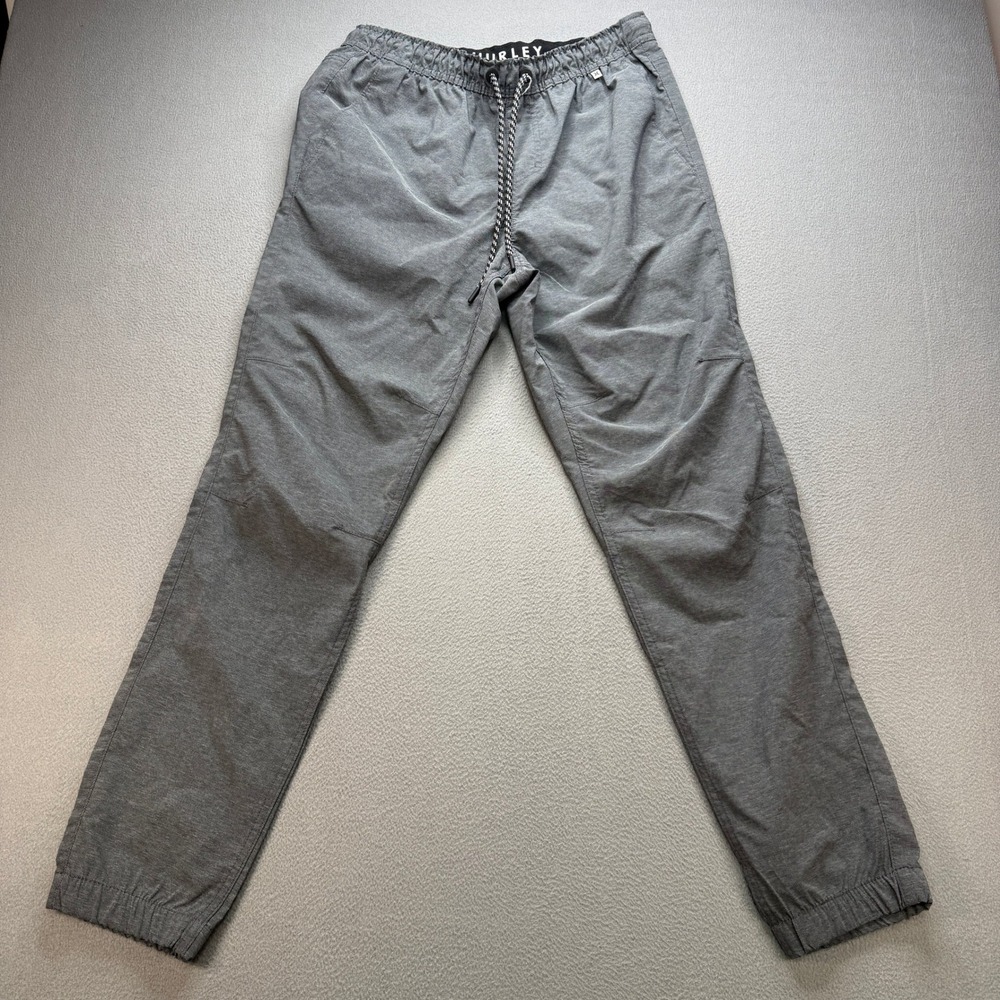 Hurley Jogger Pants Mens Medium Gray Performance Stretch Casual Surf Activewear